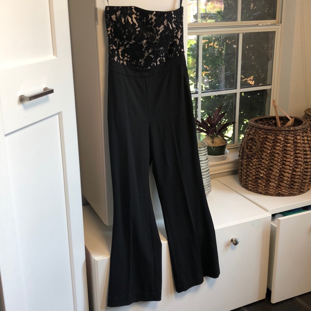 Lace top romper, formal